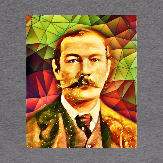 Arthur Conan Doyle Snow Portrait | Arthur Conan Doyle Artwork 9 by JustLit